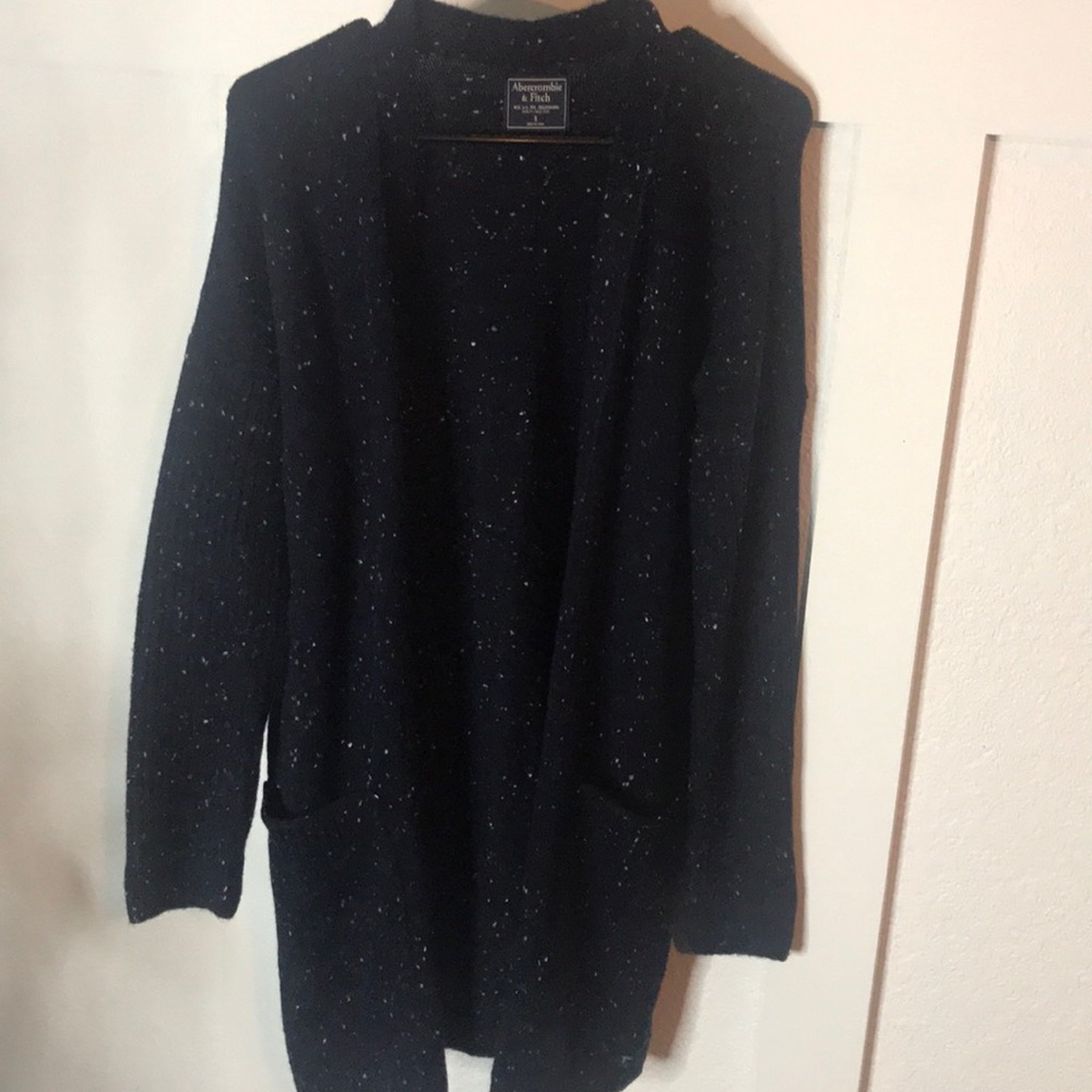 Blue speckled cardigan